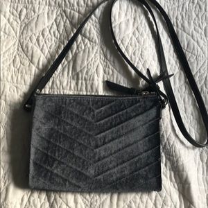 Velvet Cross-body Satchel
